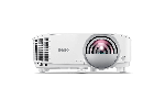 Видеопроектор BenQ MW809STH, DLP, WXGA, 3600 ANSI, 12 000:1, Късофокусен, бял