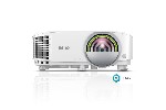 BenQ EW800ST, Short Throw, Wireless Android-based Smart Projector, DLP, WXGA (1280x800), 16:10, 3300 Lumens, 20000:1, Speaker 2W, USB Reader for PC-Less Presentations, Built-in Firefox, LAN, BT 4.0, Dual Band WiFi, 3D, Lamp 200W, up to 15000 hrs, Whi